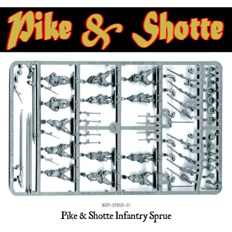 ECW INFANTRY SPRUE (12) 28mm Pike & Shotte WARLORD GAMES