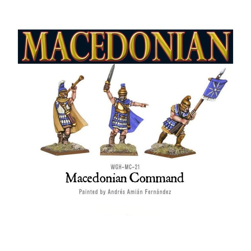 Macedonian command 28mm Ancient Greek WARLORD GAMES