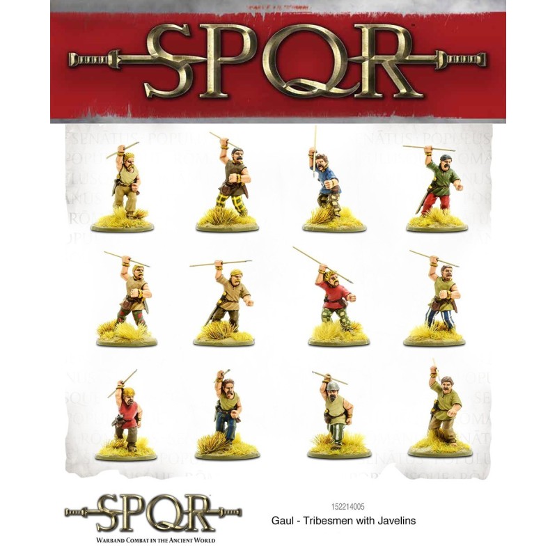 SPQR Gaul Tribesmen with Javelins 28mm Ancients WARLORD GAMES