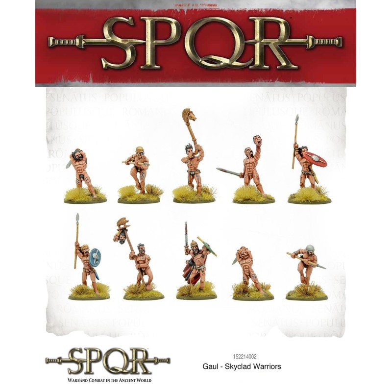 SPQR Gaul Skyclad Warriors 28mm Ancients WARLORD GAMES