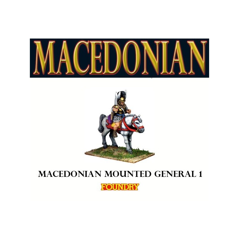 Macedonian Mounted General 1 28mm Ancients FOUNDRY