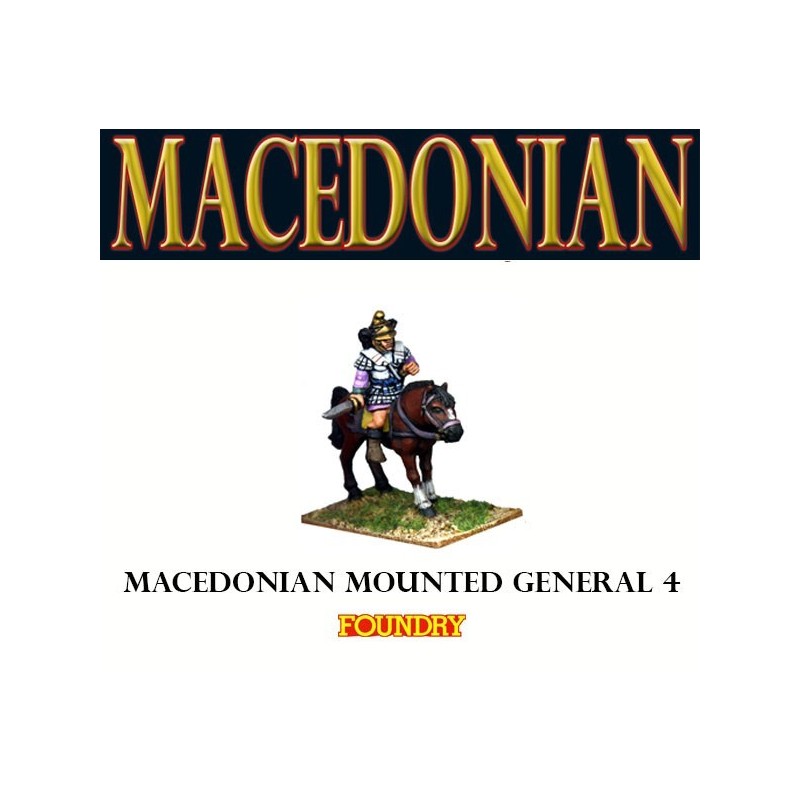 Macedonian Mounted General 4 28mm Ancients FOUNDRY