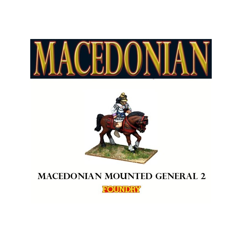 Macedonian Mounted General 2 28mm Ancients FOUNDRY