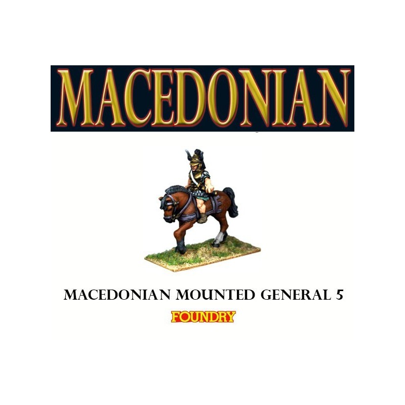 Macedonian Mounted General 5 28mm Ancients FOUNDRY