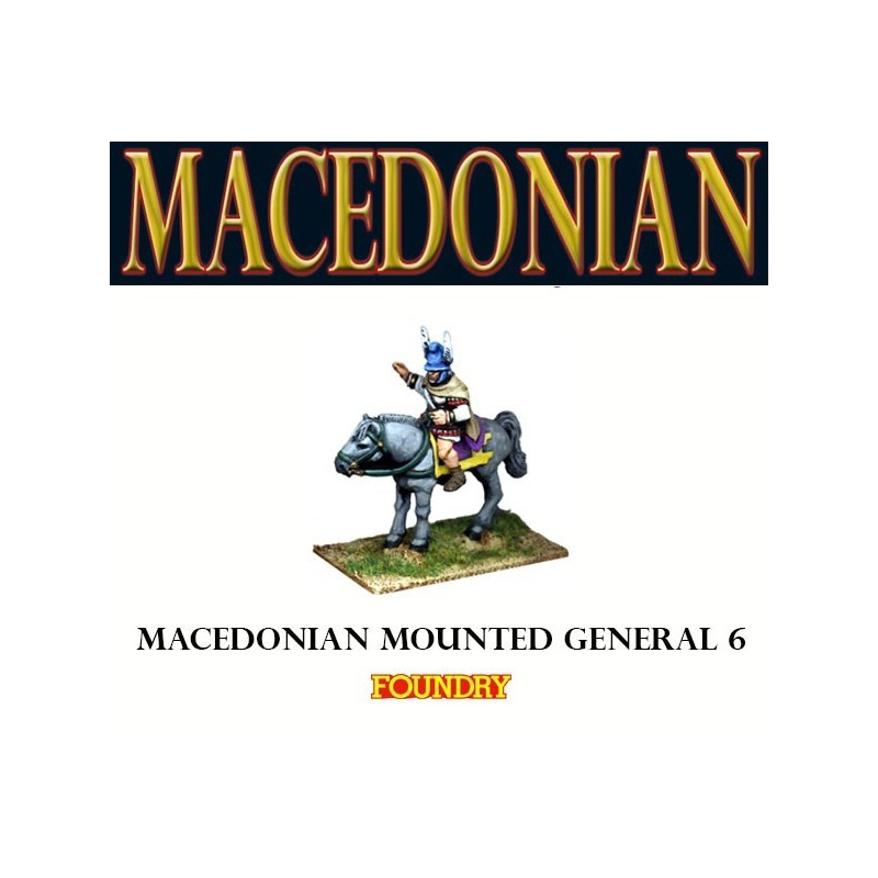 Macedonian Mounted General 6 28mm Ancients FOUNDRY