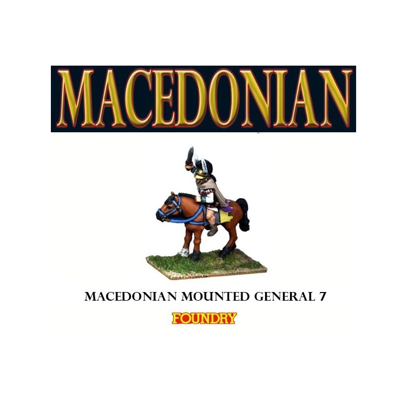 Macedonian Mounted General 7 28mm Ancients FOUNDRY