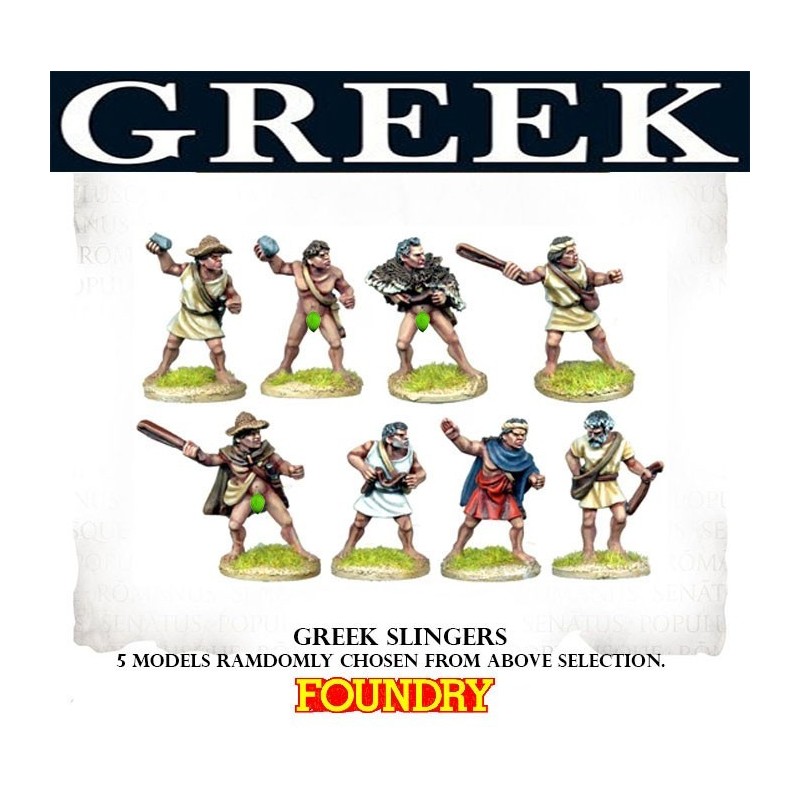 Greek Slingers 28mm Ancients FOUNDRY