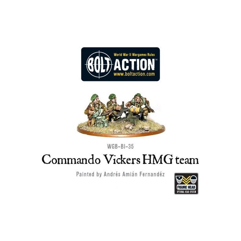 British Commando Vickers MMG Team 28mm WWII WARLORD GAMES