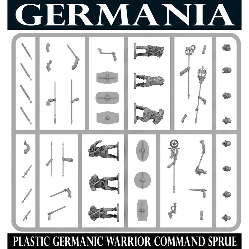 Germanic Warriors Command Sprue (6) 28mm Germania VICTRIX MINIATURES