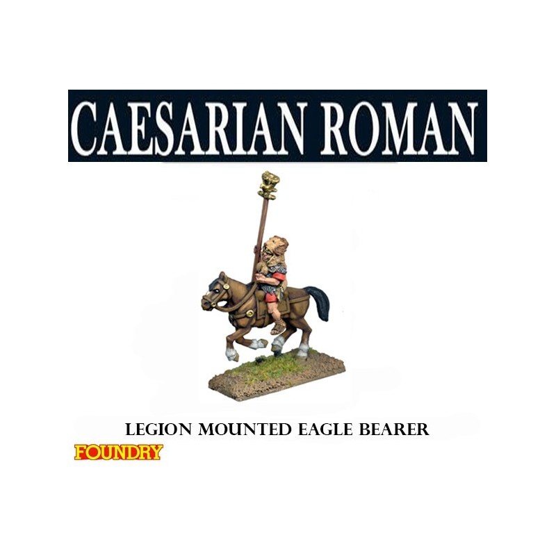 Caesarian Roman Mounted Eagle Bearer 28mm Ancients FOUNDRY