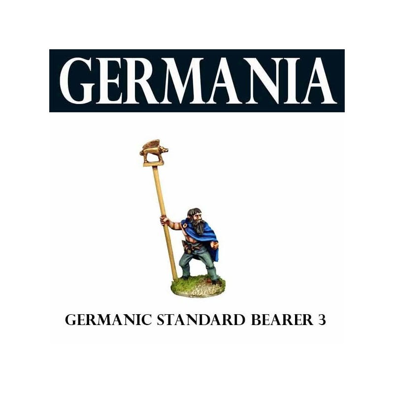 Germanic Warrior standard 3  28mm Ancients Germania FOUNDRY