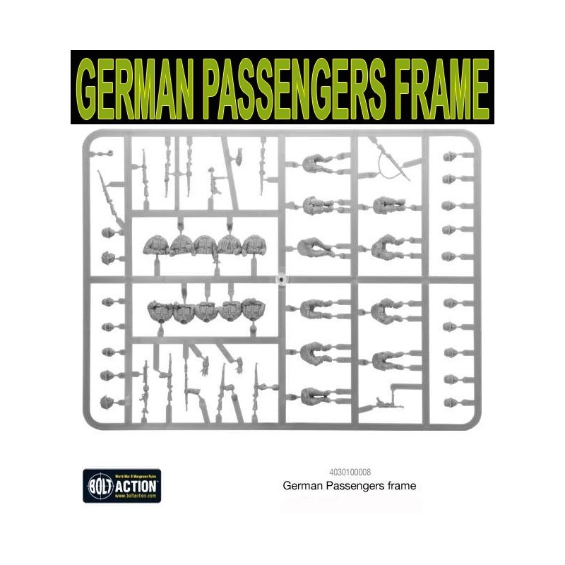 German passengers frame 28mm WWII WARLORD GAMES