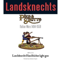 Landsknechts Handbuchse light gun (2) 28mm Renaissance WARLORD