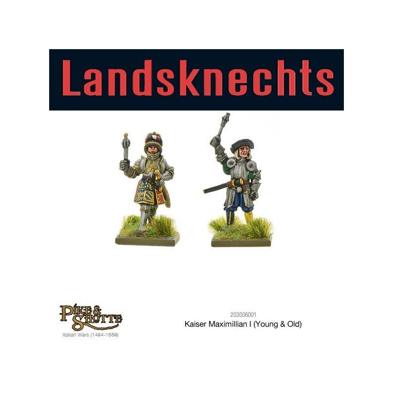 Landsknecht Kaiser Maximillian I (2) 28mm Renaissance WARLORD