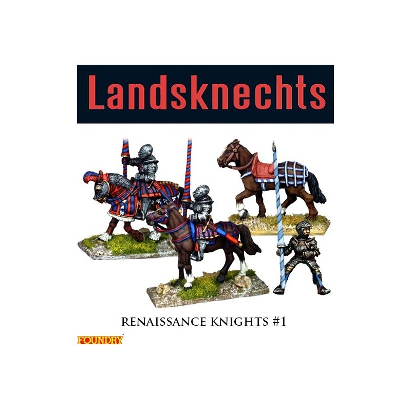 Landsknechts Renaissance Knights 1 28mm Pike & Shotte FOUNDRY