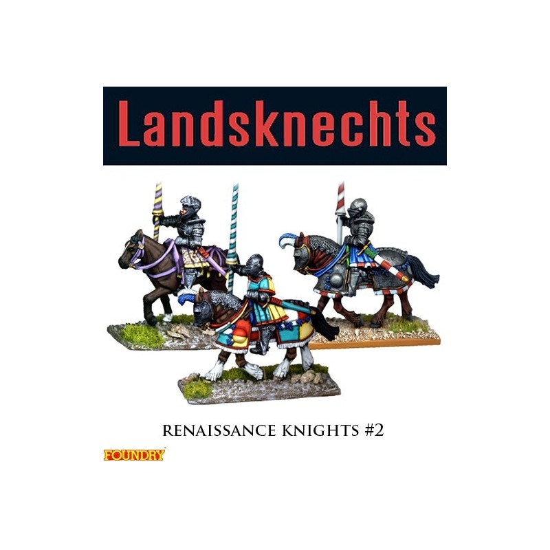 Landsknechts Renaissance Knights 2 28mm Pike & Shotte FOUNDRY