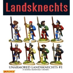 Landsknechts Unarmored Pike At Ready 1 28mm Renaissance  FOUNDRY