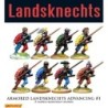 Landsknechts Armored Pikemen Advancing 1 28mm Renaissance FOUNDRY