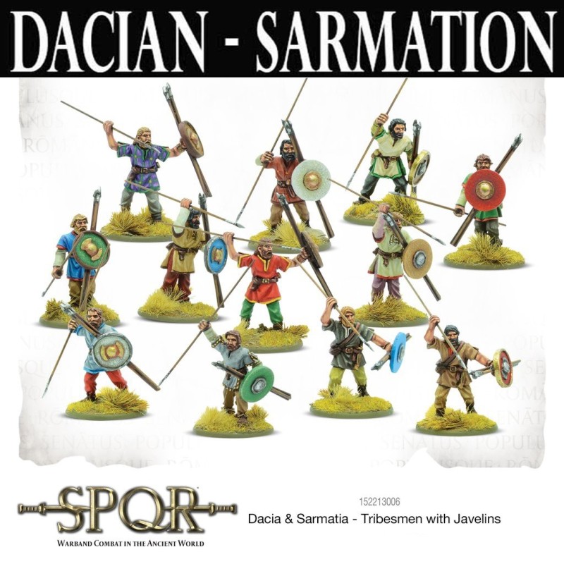 SPQR: Dacia & Sarmatia Tribesmen w/Javlins (12) 28mm Ancients WARLORD GAMES