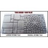 LARGE STONE - RADIAL STONE 2"x2" (20) STONES DOUBLE-SIDE DUNGEON TILES