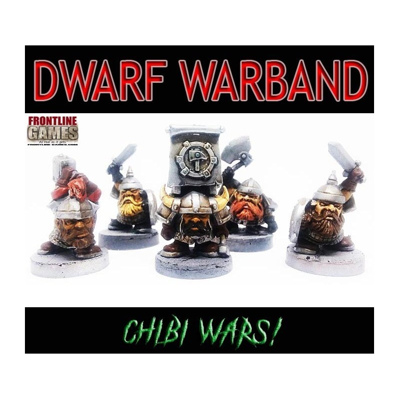 Dwarf Warband - CHIBI WARS! - FRONTLINE GAMES