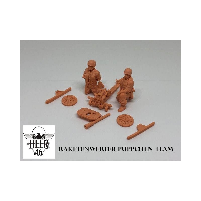 German Fallschirmjager Raketenwerfer Püppchen Team 28mm WWII HEER46