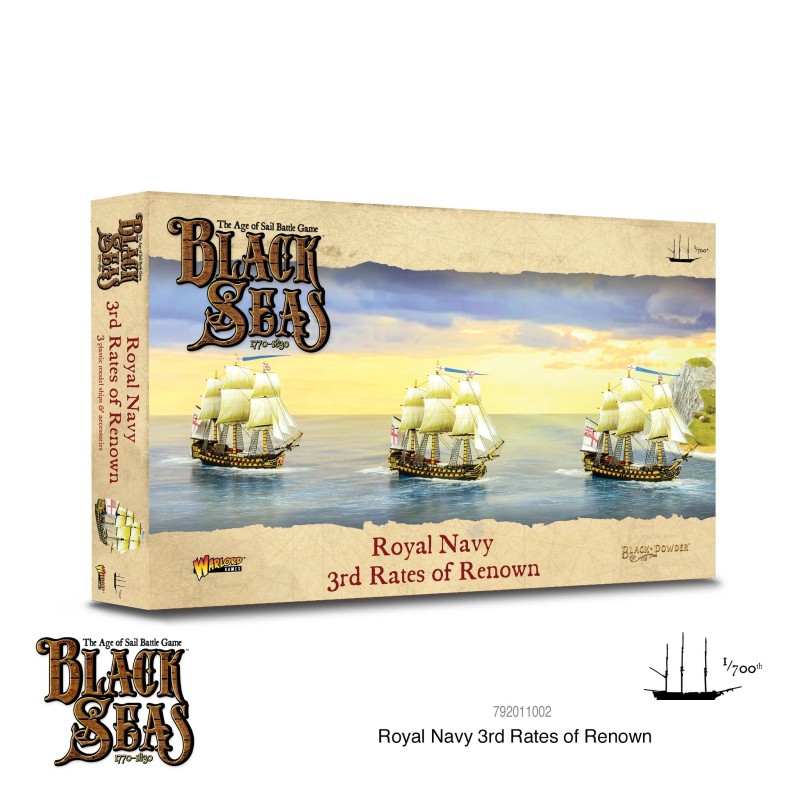 BLACK SEAS Royal Navy 3rd Rates of Renown Set  WARLORD GAMES