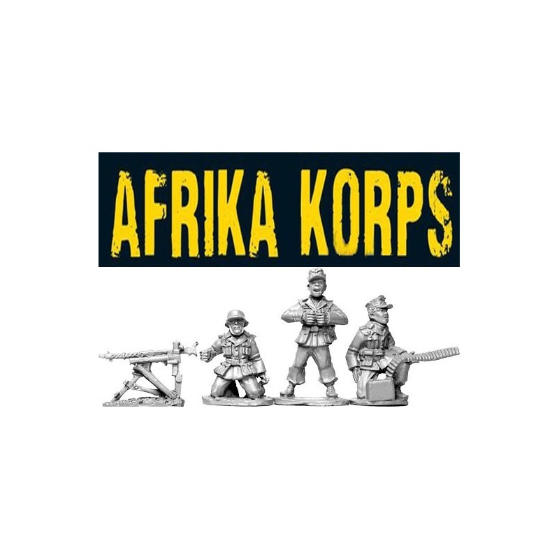 German Afrika Korps MG-34 MMG Team 28mm WWII ARTIZAN DESIGN