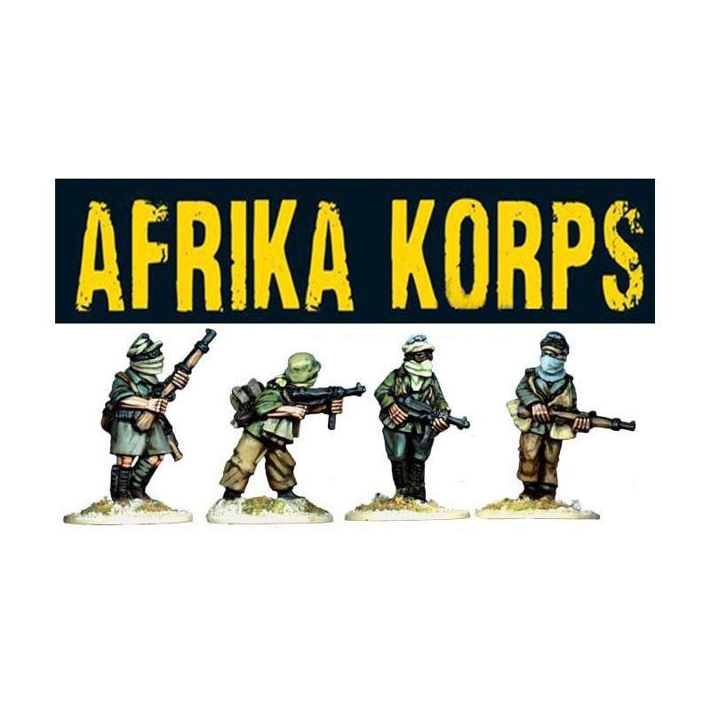 German Afrika Korps Panzergrenadiers I 28mm WWII ARTIZAN DESIGN