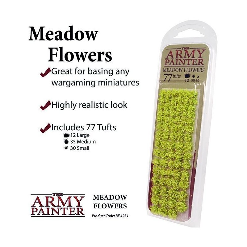 Meadow Flowers Tufts Basing material Flock ARMY PAINTER