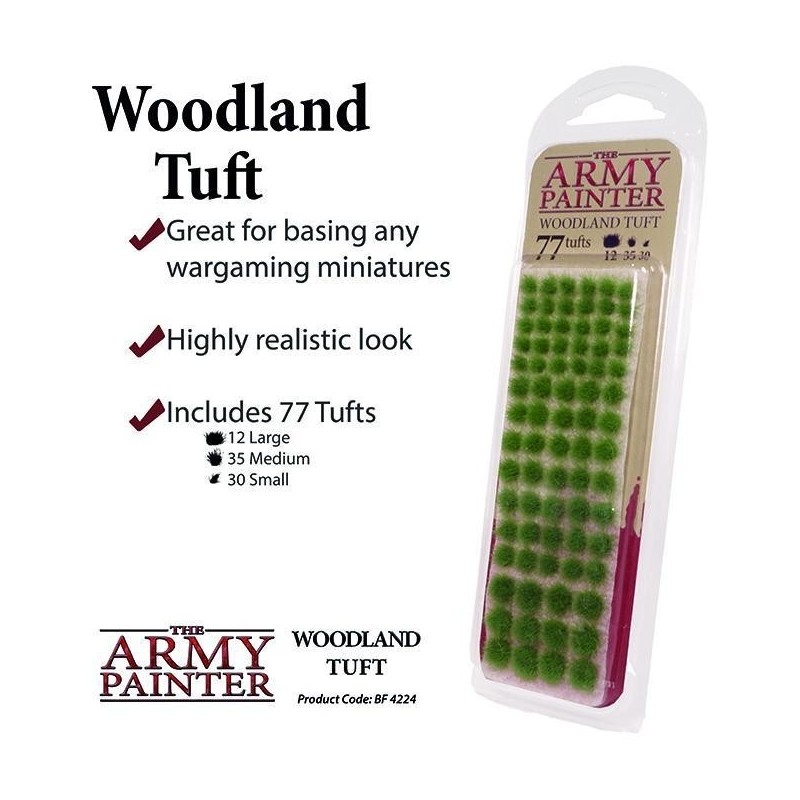 Woodland Tufts Basing material Flock ARMY PAINTER