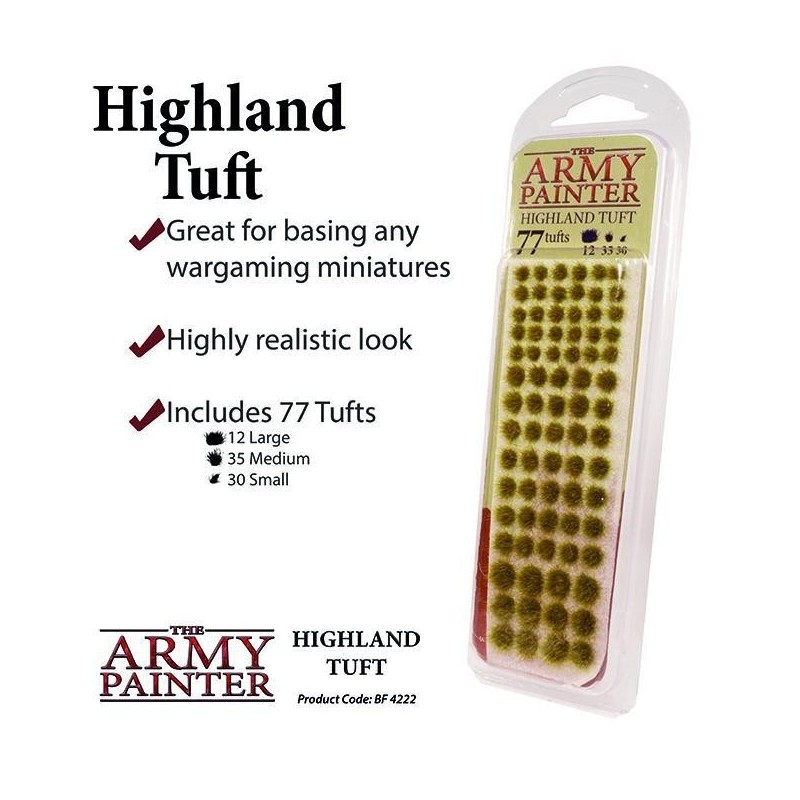 Highland Tufts Basing material Flock ARMY PAINTER