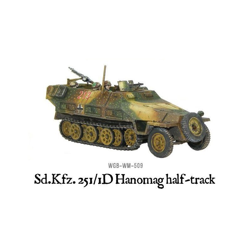 German SdKfz 251/1 D "Hanomag" Halftrack WWII 28mm 1/56th (no box) WARLORD GAMES