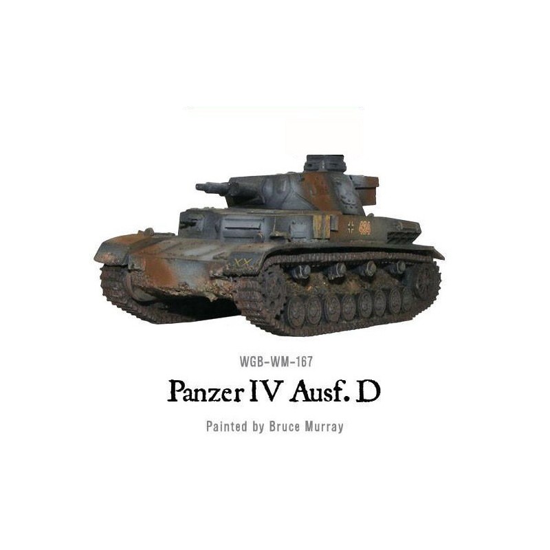 German PzKpfw IV D Medium Tank Resin WWII 28mm 1/56th  WARLORD