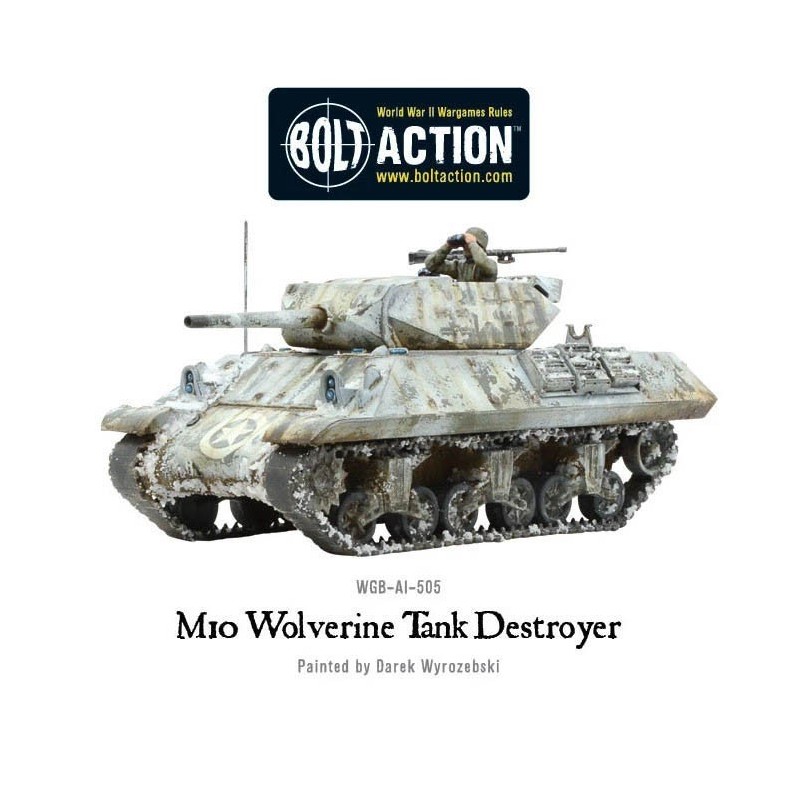 U.S. M10 "Wolverine" Tank Destroyer +BONUS! WWII 28mm 1/56th (no box) WARLORD GAMES