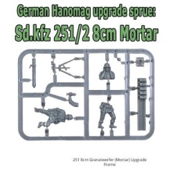 German 251/2 Halftrack 8cm Mortar Upgrade Sprue 28mm WWII WARLORD GAMES