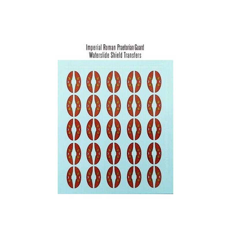 Imperial Roman Praetorian Guard shield  transfers Decals Sheet WARLORD GAMES