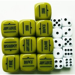 GREEN ORDER DICE & D6s SET...