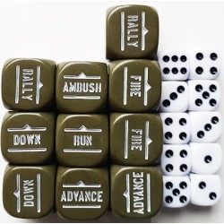 OLIVE DRAB ORDER DICE & D6s...