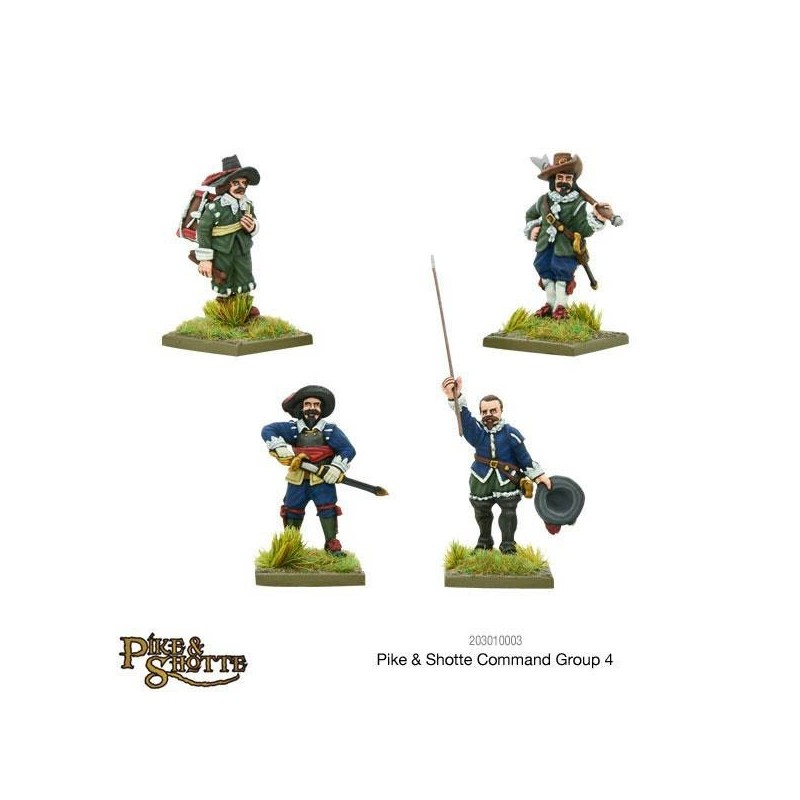 ECW Command 4 (4) 28mm Thirty Years War Pike & Shotte WARLORD GAMES