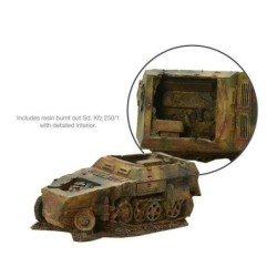 German burnt out Sd. Kfz...