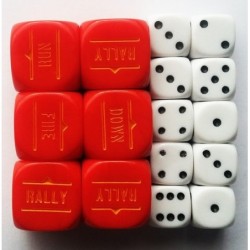 RED ORDER DICE & D6s SET...