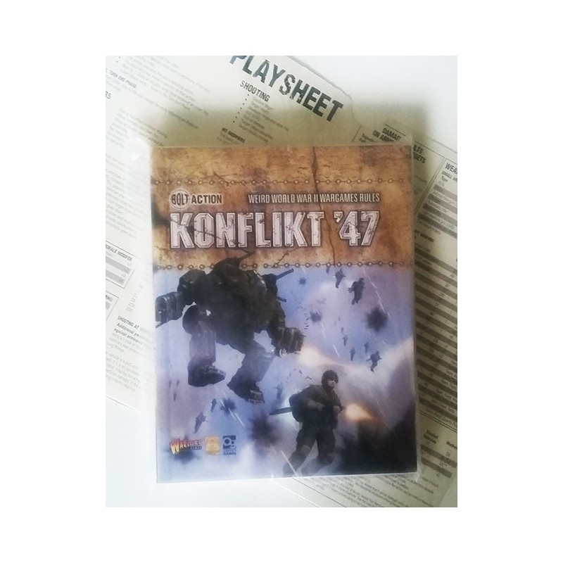 Konflikt'47 A5 rulebook (Soft-back) w/charts WARLORD GAMES