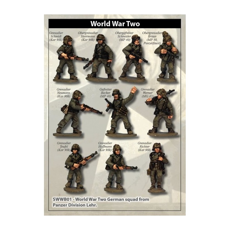 German Panzer Lehr Grenadier Squad 28mm WWII ARTIZAN DESIGN