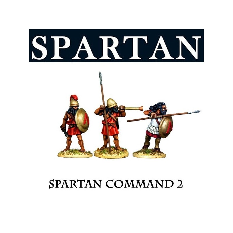 Greek Spartan Command 2 28mm Ancients FOUNDRY