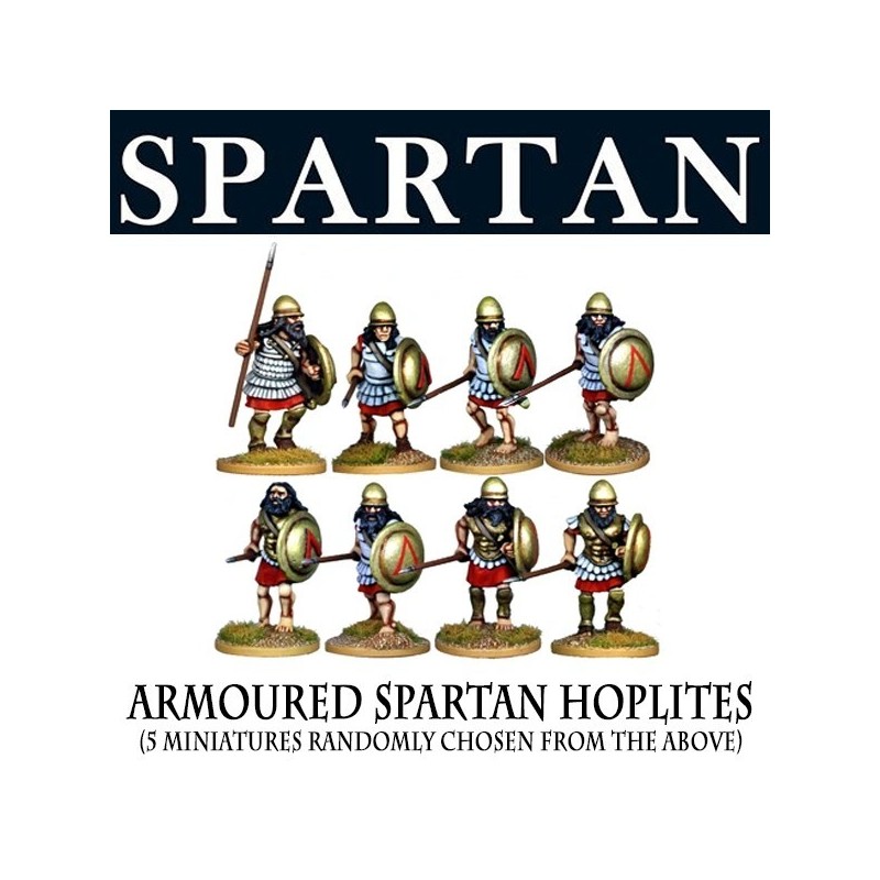 Greek Armoured Spartan Hoplites (5) 28mm Ancients FOUNDRY