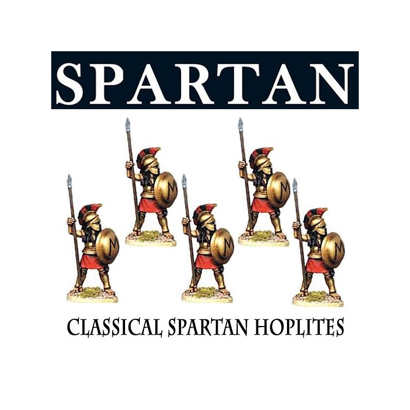 Greek Classical Spartan Hoplites (5) 28mm Ancients FOUNDRY