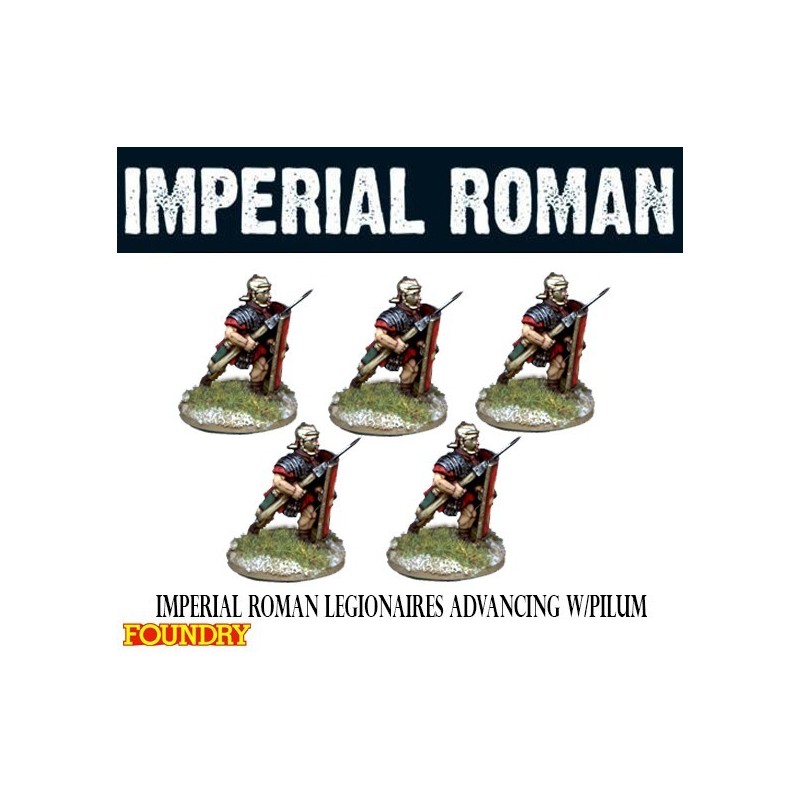 Imperial Roman Legionaries Advancing w/Pilum 28mm Ancients FOUNDRY