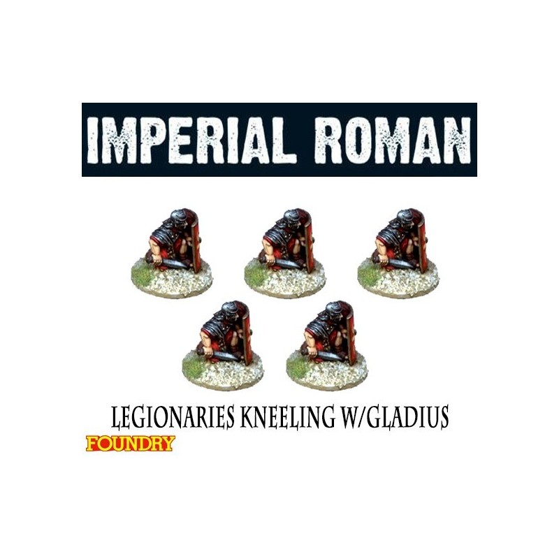 Imperial Roman Legionaries Kneeling w/Gladius 28mm Ancients FOUNDRY