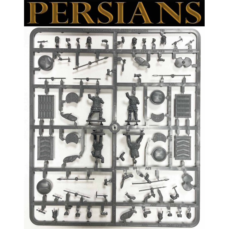 Persian Armoured Spearman Sprue (4) 28mm VICTRIX MINIATURES